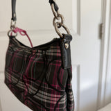 Coach Plaid Poppy Madison Shoulder Bag