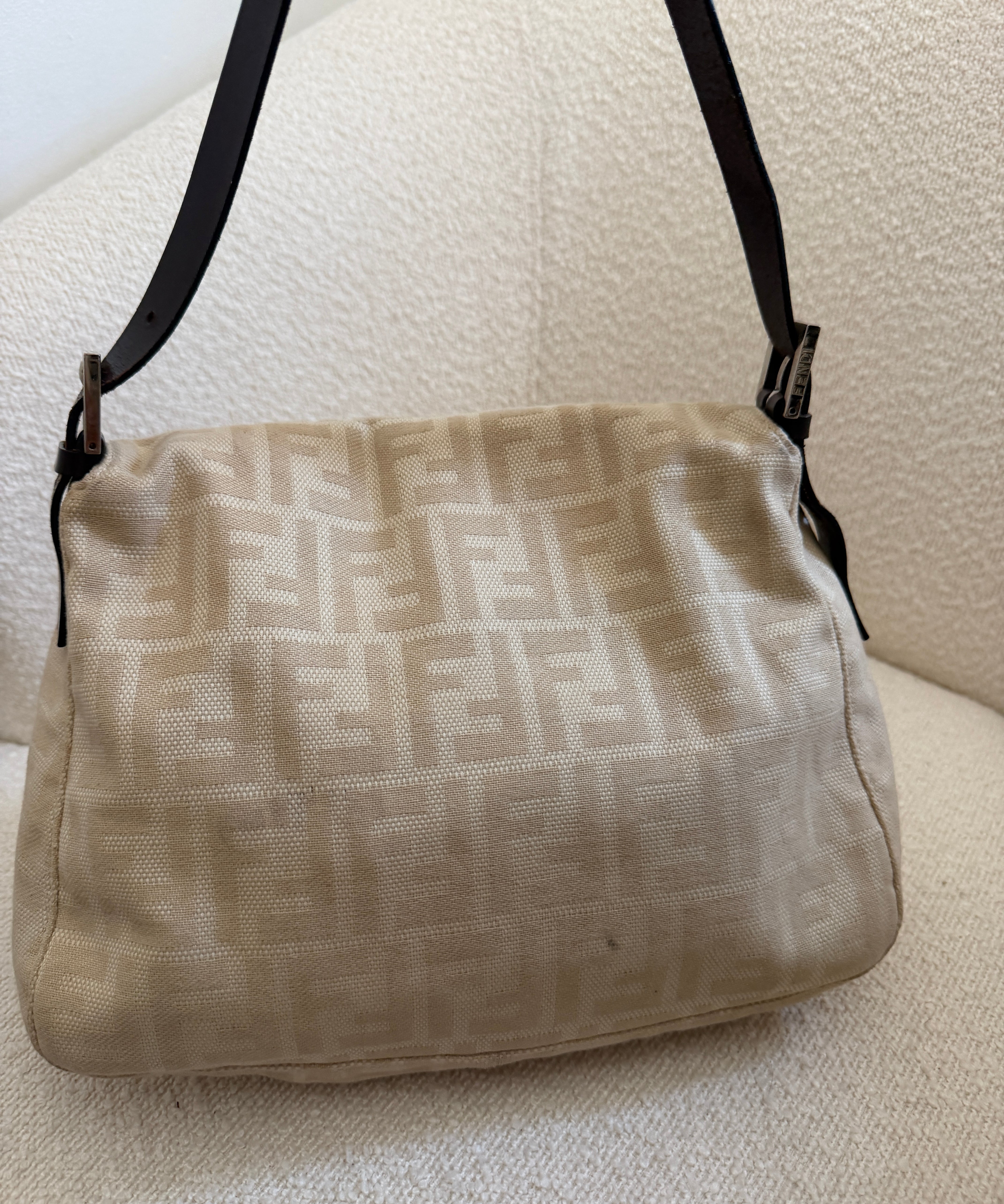 Fendi Signature Beige Mamma Baguette Bag
