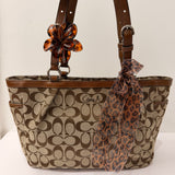 Coach Brown Signature Gallery Tote Bag