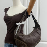 Coach Brown Leather Hobo Shoulder Bag