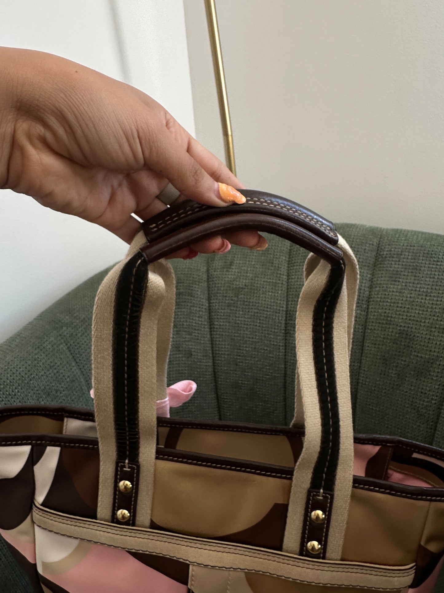 Coach Satin Multicolor Tote Bag