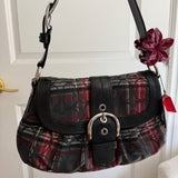 Rare Coach Plaid Soho Sufflette Shoulder Bag