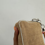 Coach Straw Woven Bumble Bee Bag