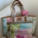 Coach Multicolor Patchwork Spring Hand Bag
