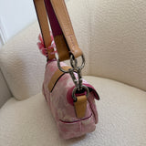 Rare Coach Pink Optic Double Pocket Soho Bag
