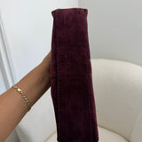 Rare Coach Suede Plum East West Baguette