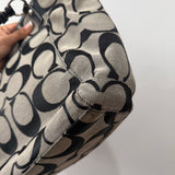 Coach Grey Signature Leah Tote Bag