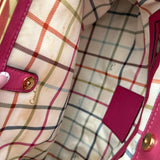 Coach Pink Canvas Ergo Kisslock Bag