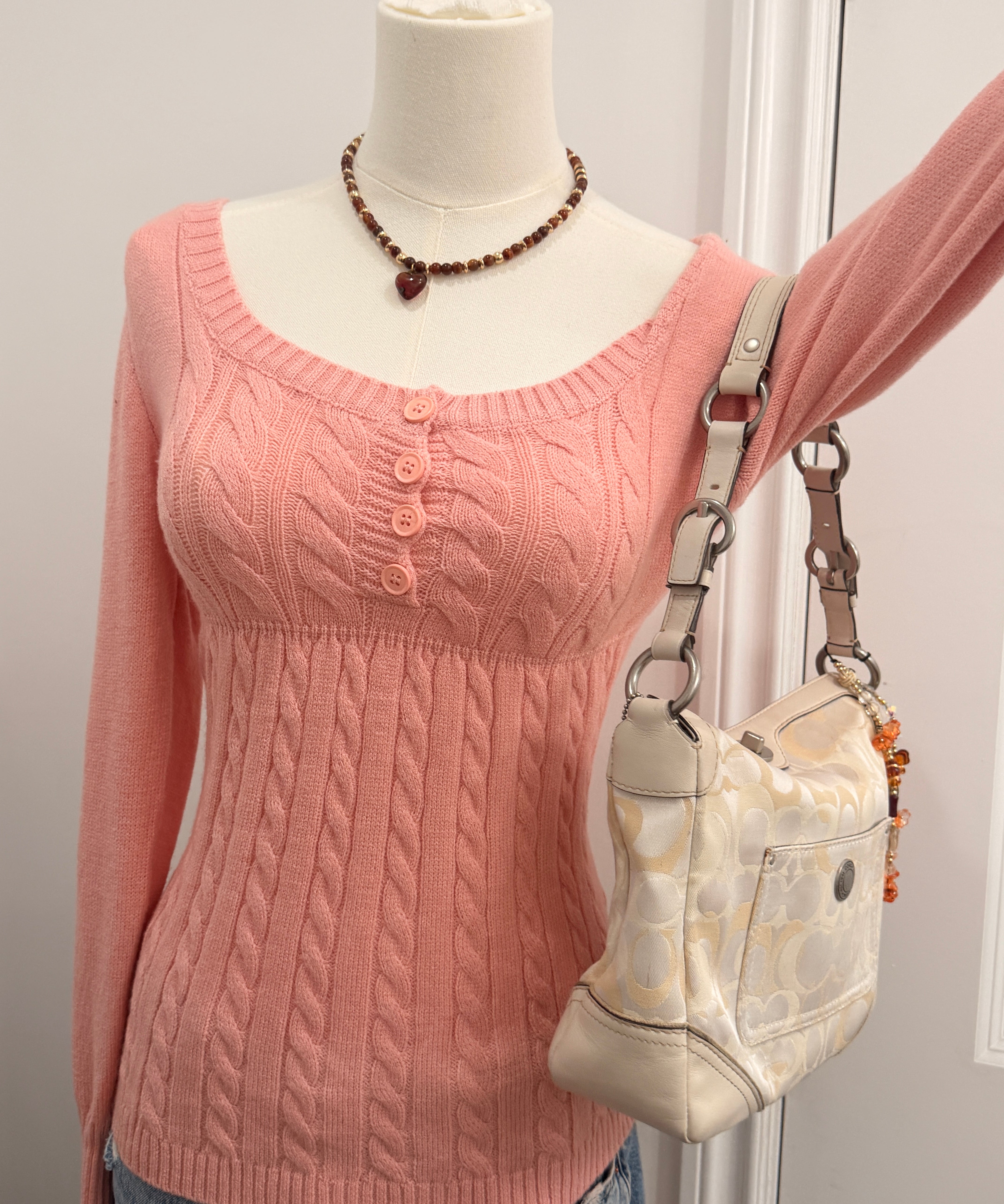 Coach White Chelsea Shoulder Bag