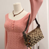 Coach Brown Monogram Shoulder Bag