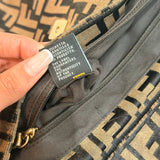 Fendi Zucca Mia Flap Shoulder Bag