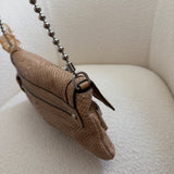Rare Coach Snakeskin Turnlock Chain Shoulder Bag