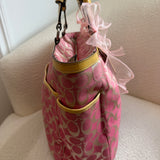Rare Coach Pink Signature Tote Bag