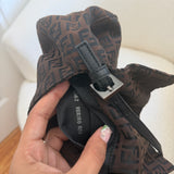 Fendi FF Brown Mini Mamma Baguette Shoulder Bag