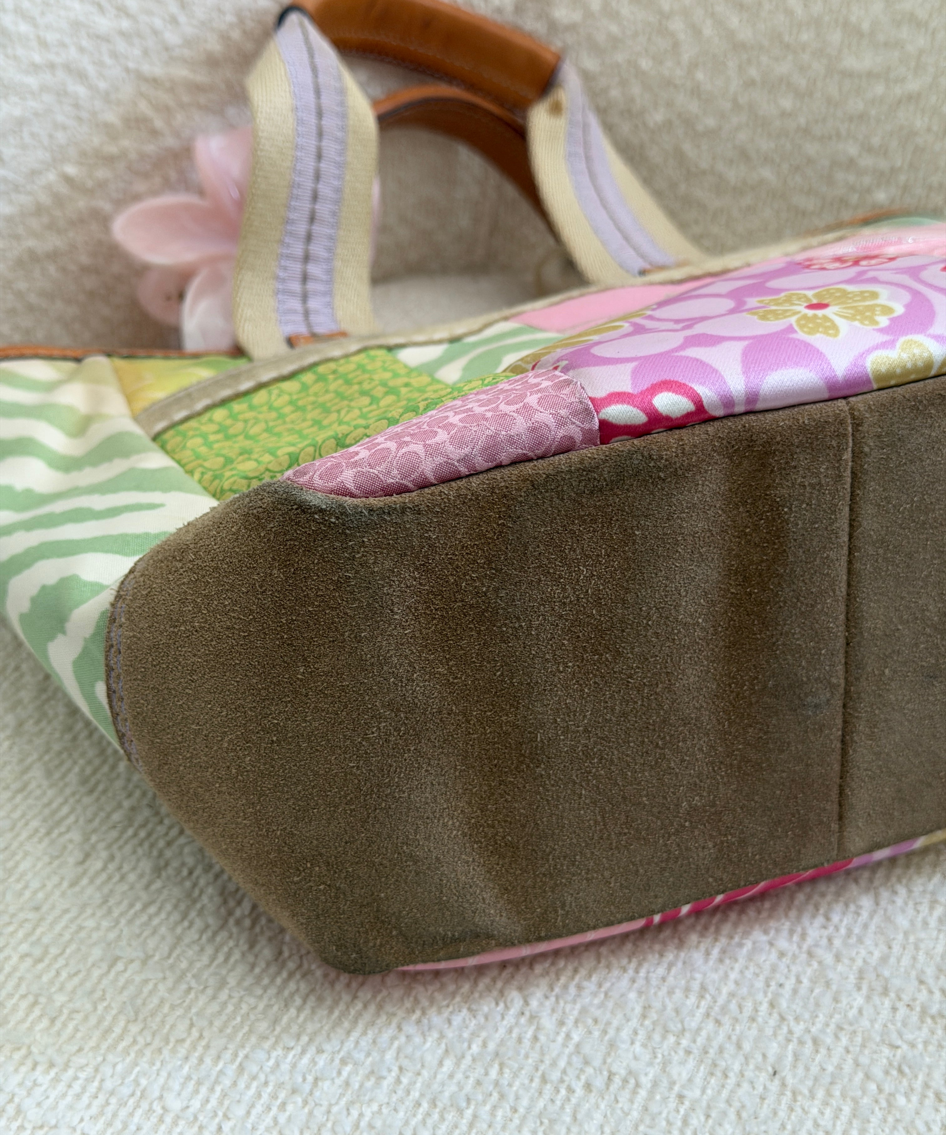 Coach Multicolor Patchwork Spring Hand Bag