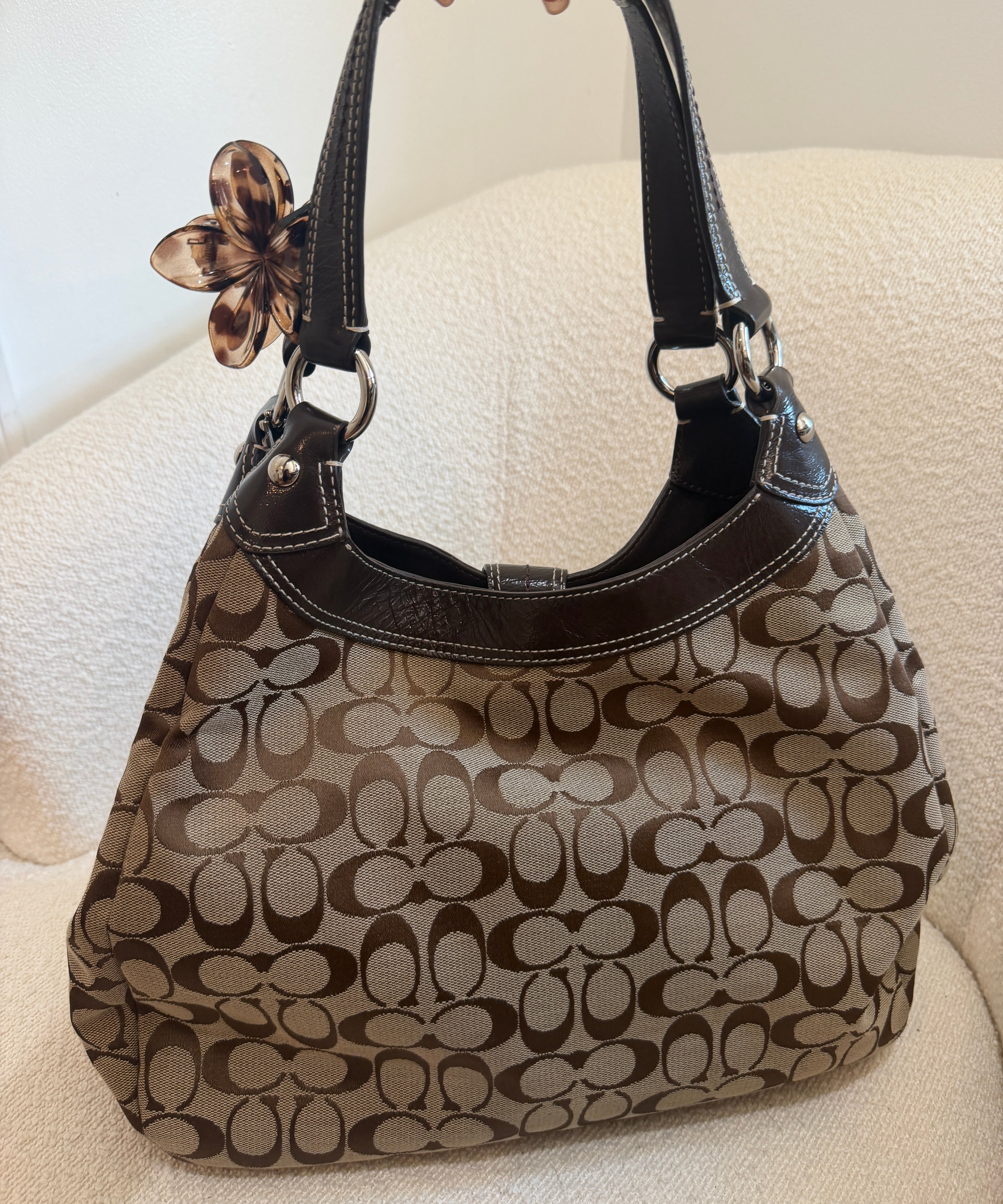 Brown Coach Signature Soho Lynn Bag