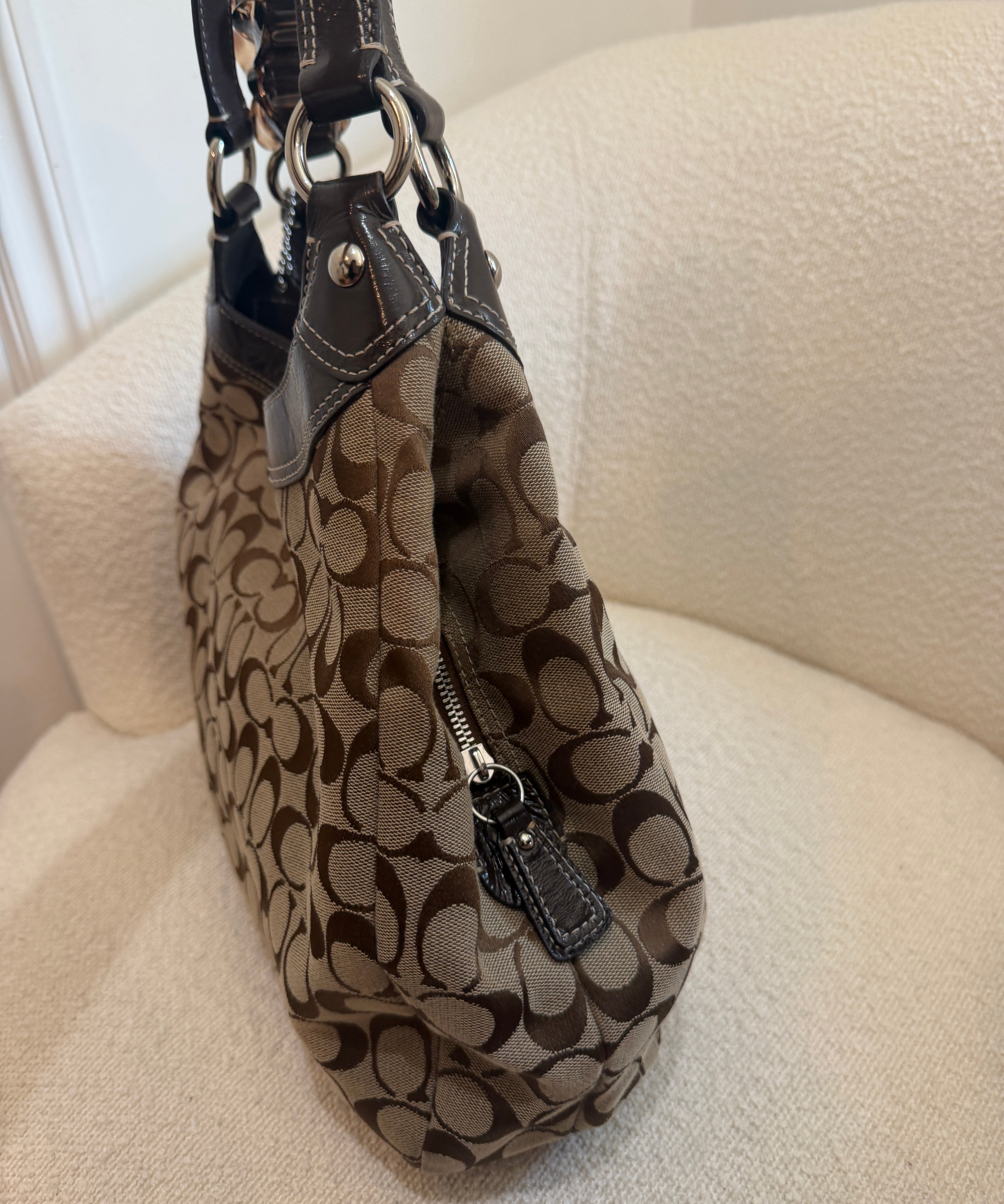 Brown Coach Signature Soho Lynn Bag