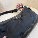 Black Coach Signature Shoulder Bag