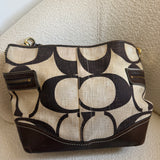 Rare Coach Cream Signature Medium Tote Bag