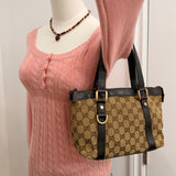 Brown Gucci Abbey Mini Tote Bag