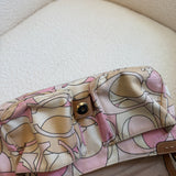 Rare Pink Optic Soho Double Pocket Shoulder Bag
