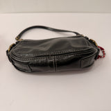 Coach Black Patent Micro Zoe Bag