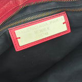 Red Balenciaga MotoCross City Bag