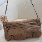 Rare Coach Snakeskin Turnlock Chain Shoulder Bag
