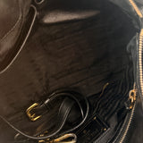 Black Prada Nylon Ruffle Bag