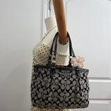 Coach Grey Signature Tote Bag