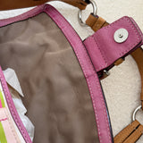 Rare Coach Striped Double Pocket Soho Bag