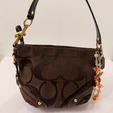 Brown Canvas Small Carly Bag