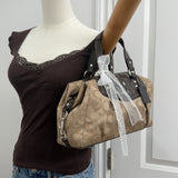 Brown Coach Signature Ashley Bag
