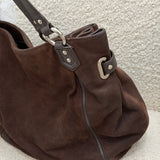 Coach Brown Suede Tote Bag