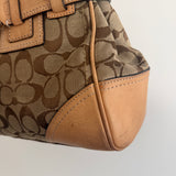 Coach Tan Signature Hamptons Carry-All Bag