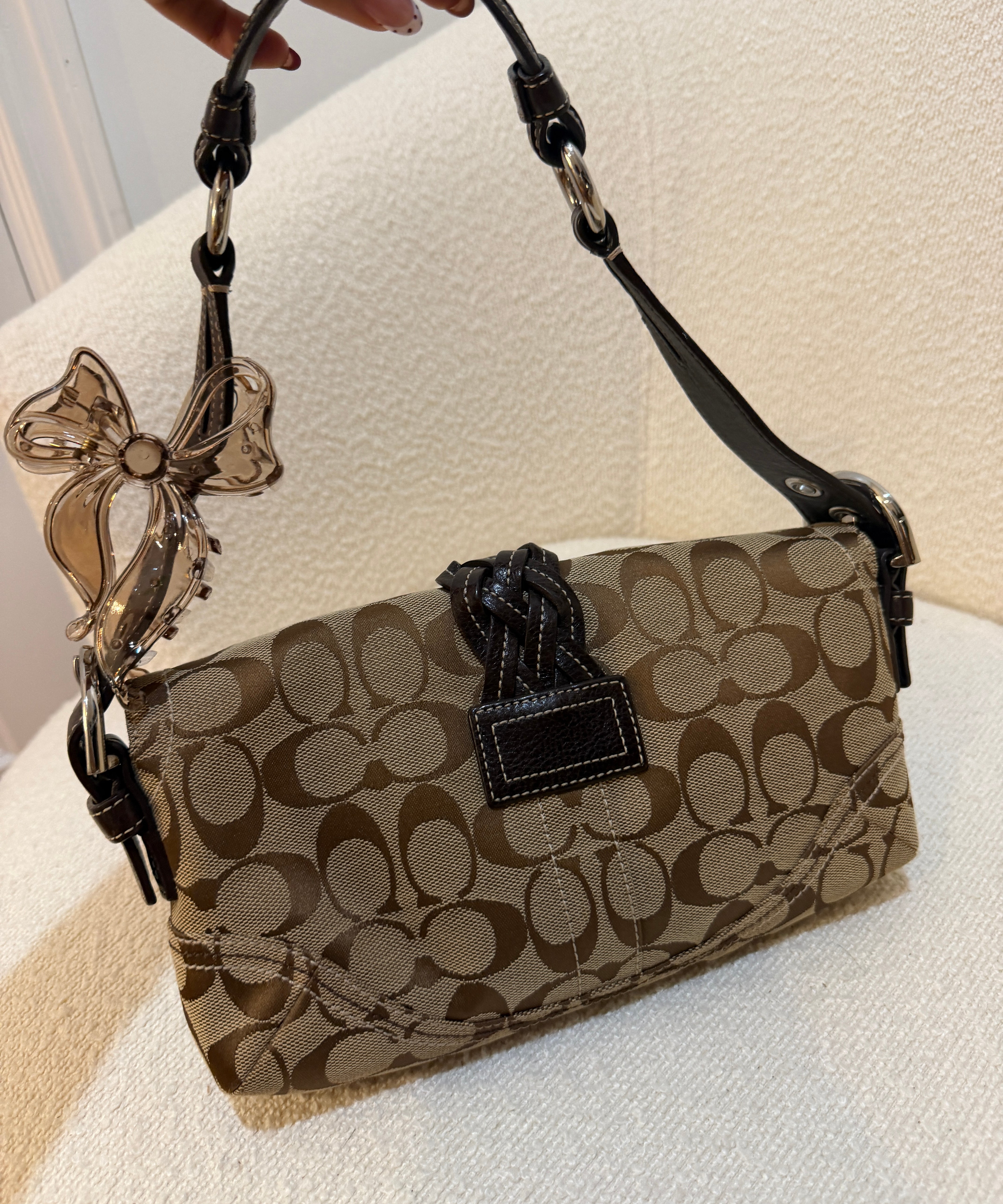 Coach Brown Soho Demi Flap Bag