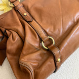 Miu Miu Tan Vitello Lux 2-Way Leather Hand Bag