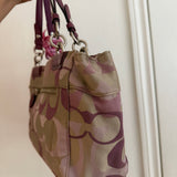 Coach Mauve Optic Tote Bag Set