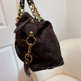 Brown Coach Signature Sabrina Madison Bag