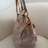 Coach Pink Signature Leah Tote Bag