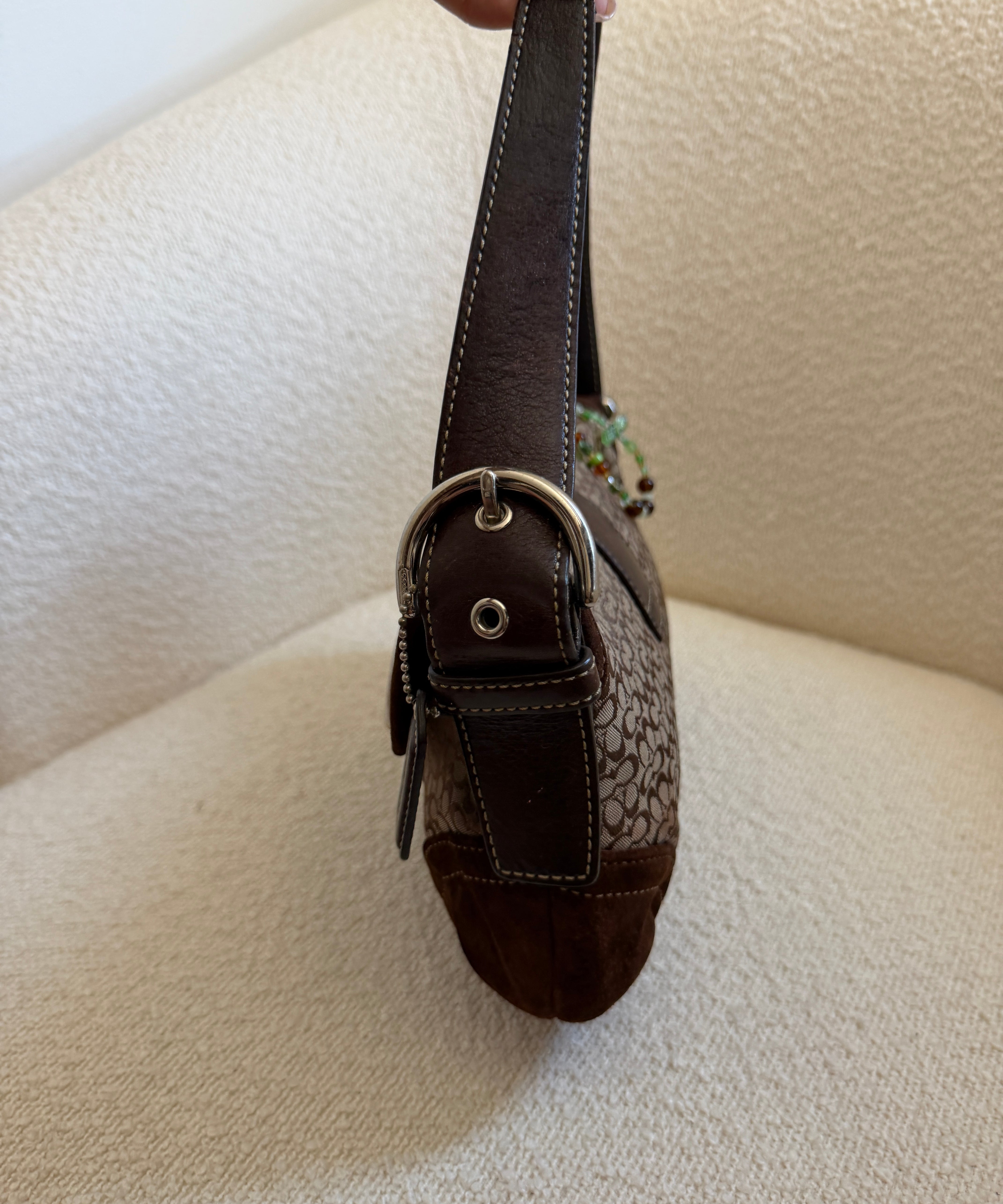 Coach Brown Suede Mini Soho Bag