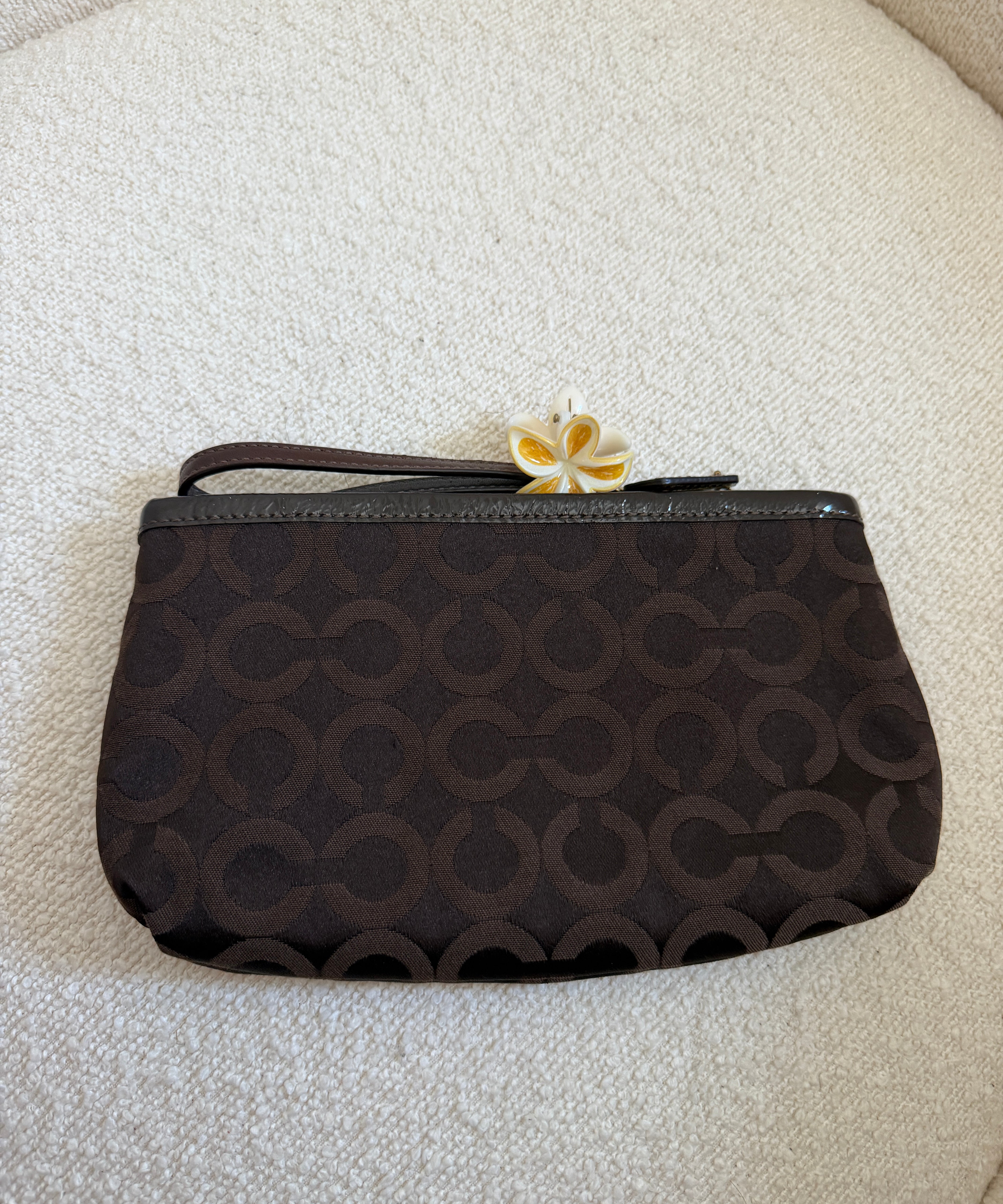 Coach Brown Madison Wristlet