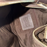 Coach Brown Canvas Mini Hobo Bag