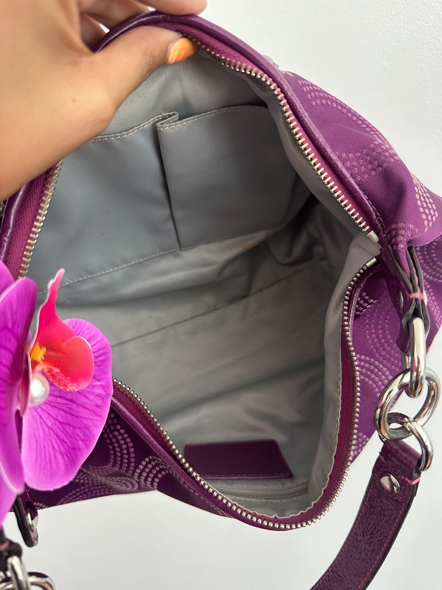 Coach Purple Madison Shoulder Bag