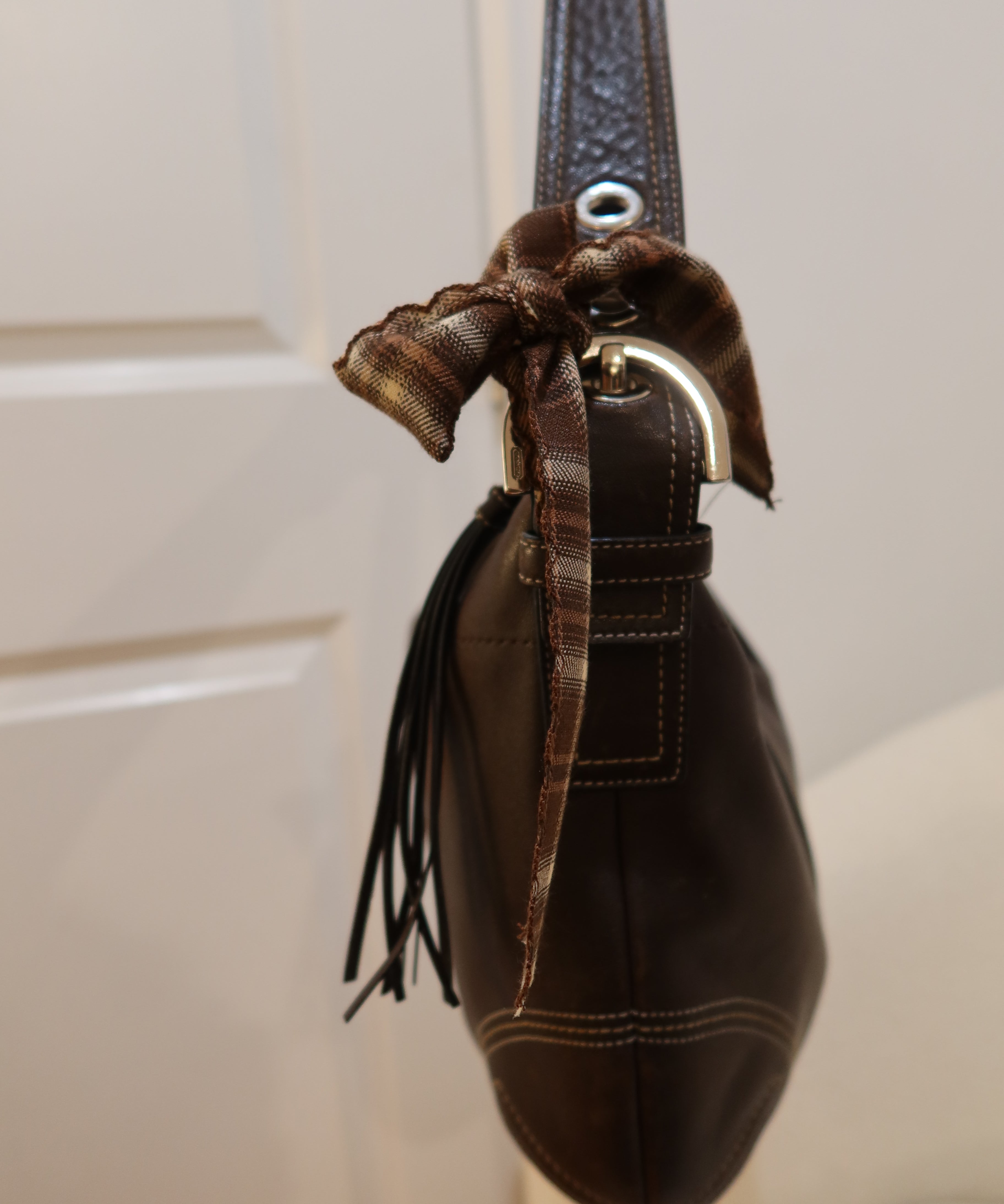 Coach Brown Leather Hobo Bag