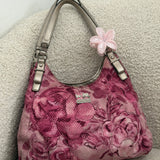 Coach Pink Floral Print Maggie Bag