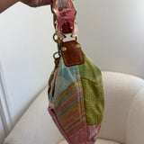 Coach Spring Patchwork Hobo Shoulder Bag