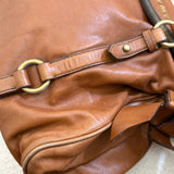 Miu Miu Tan Vitello Lux 2-Way Leather Hand Bag