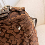 Brown Coach Signature Soho Mia Satchel Bag
