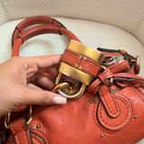 Chloe Mini Paddington Leather Burnt Orange Handbag